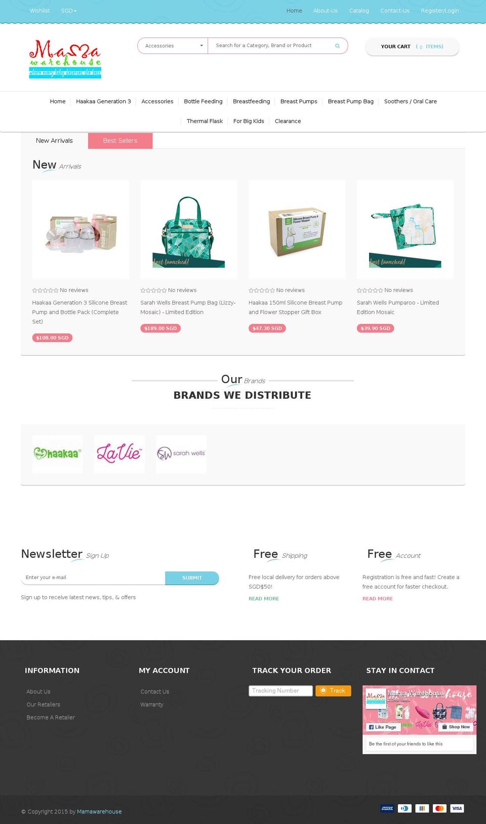 mamawarehouse.com shopify website screenshot