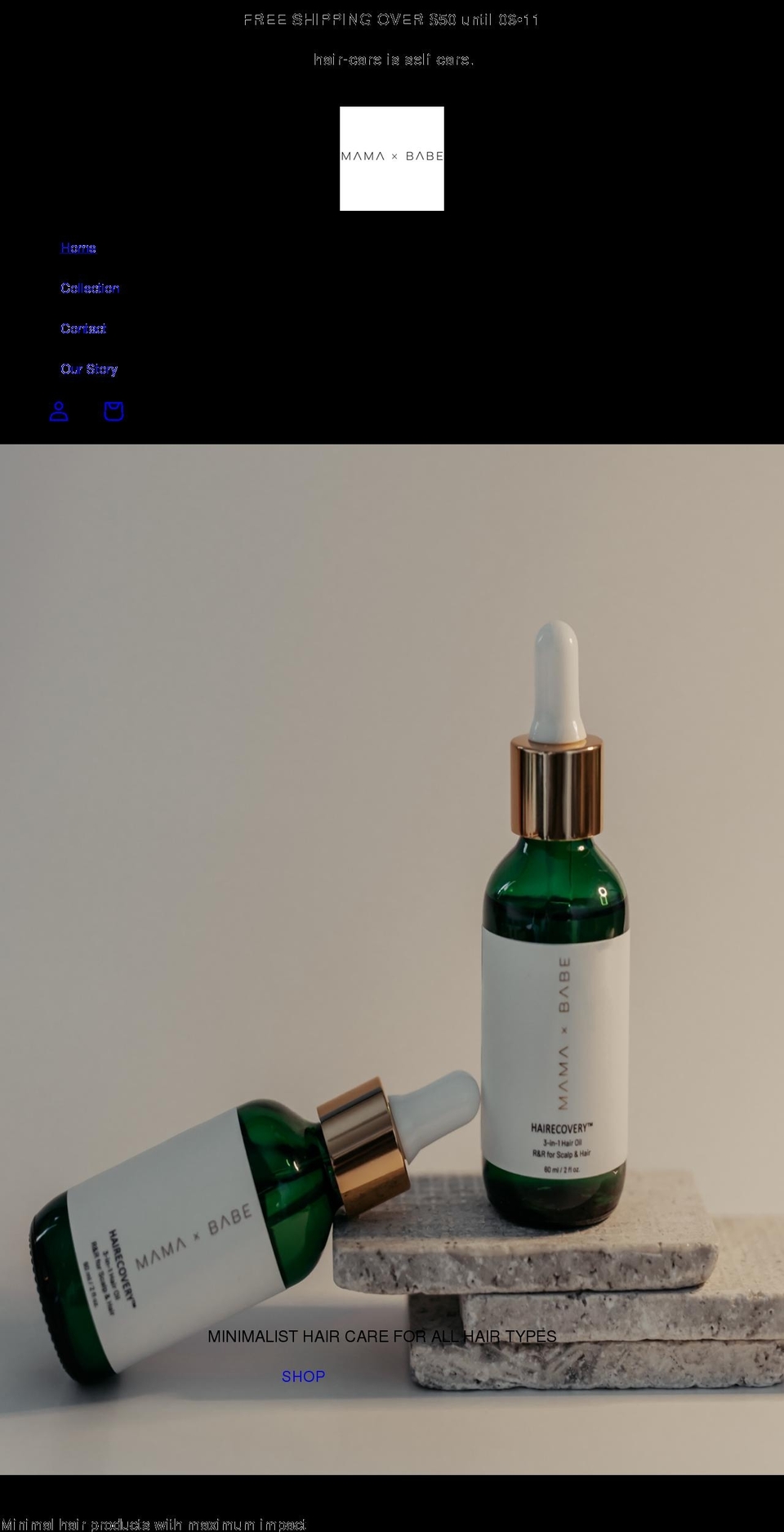 mamaxbabe.com shopify website screenshot