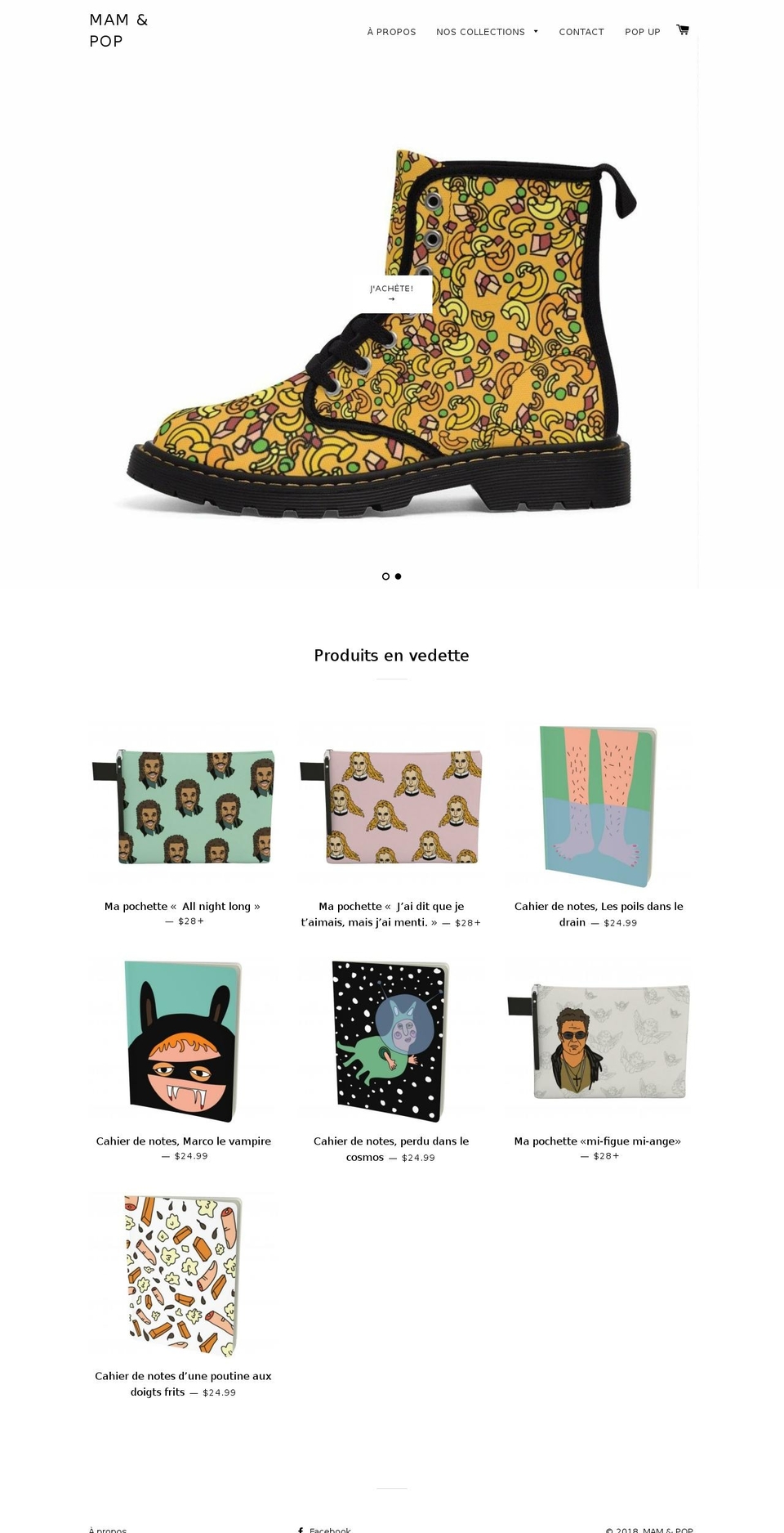 mametpop.com — Shopify storefront screenshot