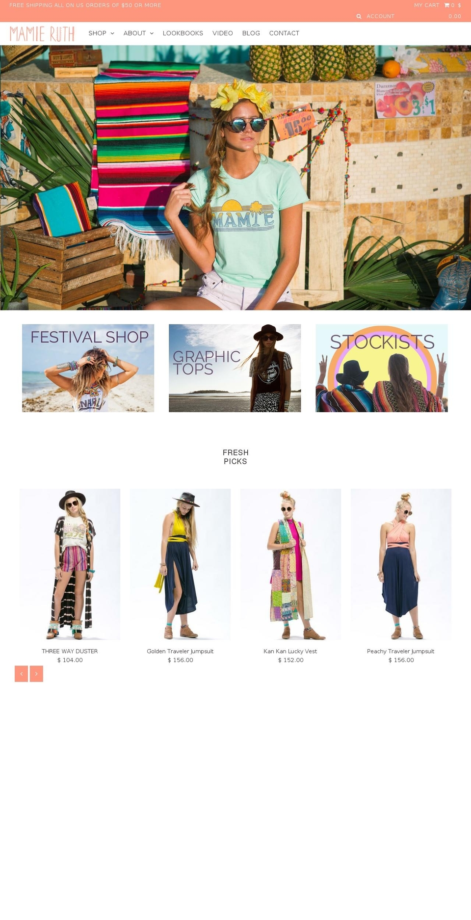 mamieruth.com shopify website screenshot