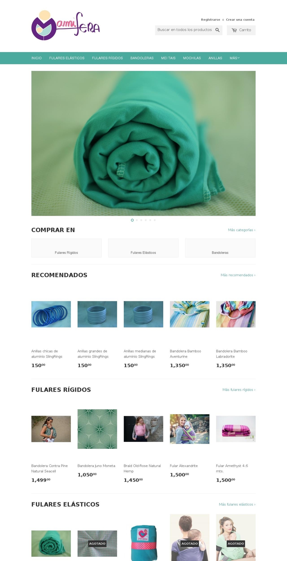 mamifera.com shopify website screenshot