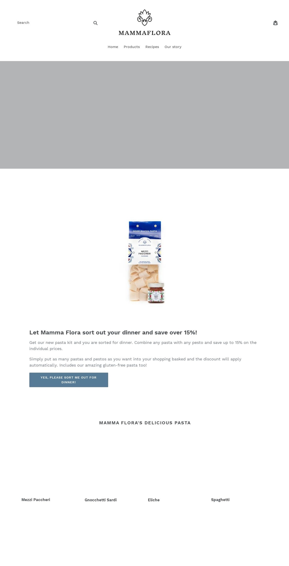 mammaflora.com shopify website screenshot
