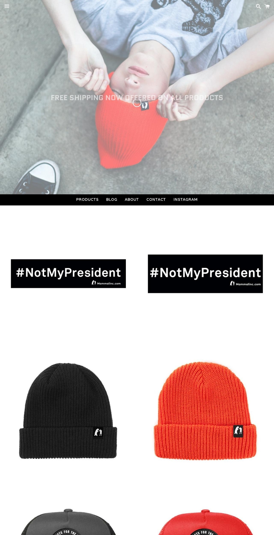 mammalinc.com shopify website screenshot