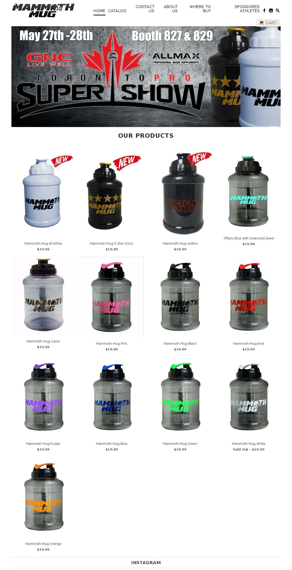 mammothmug.com shopify website screenshot