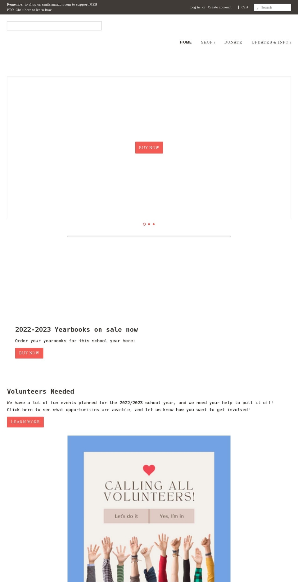mammothpto.org shopify website screenshot