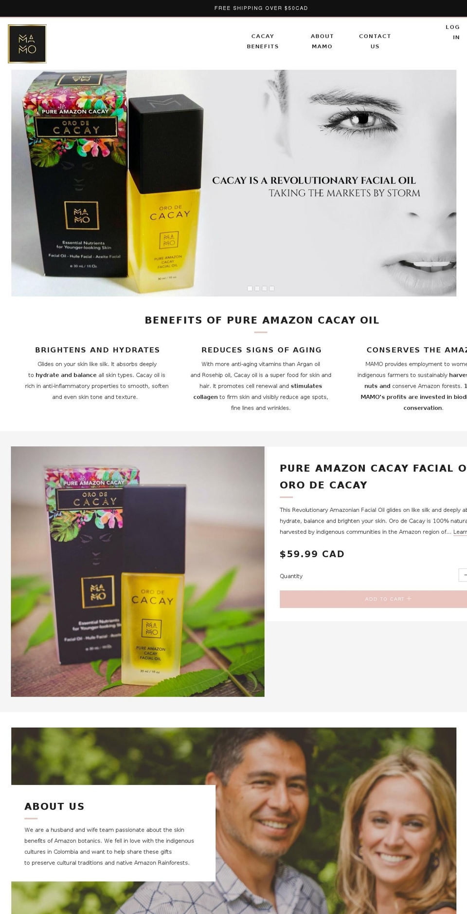 mamobotanics.com — Shopify storefront screenshot