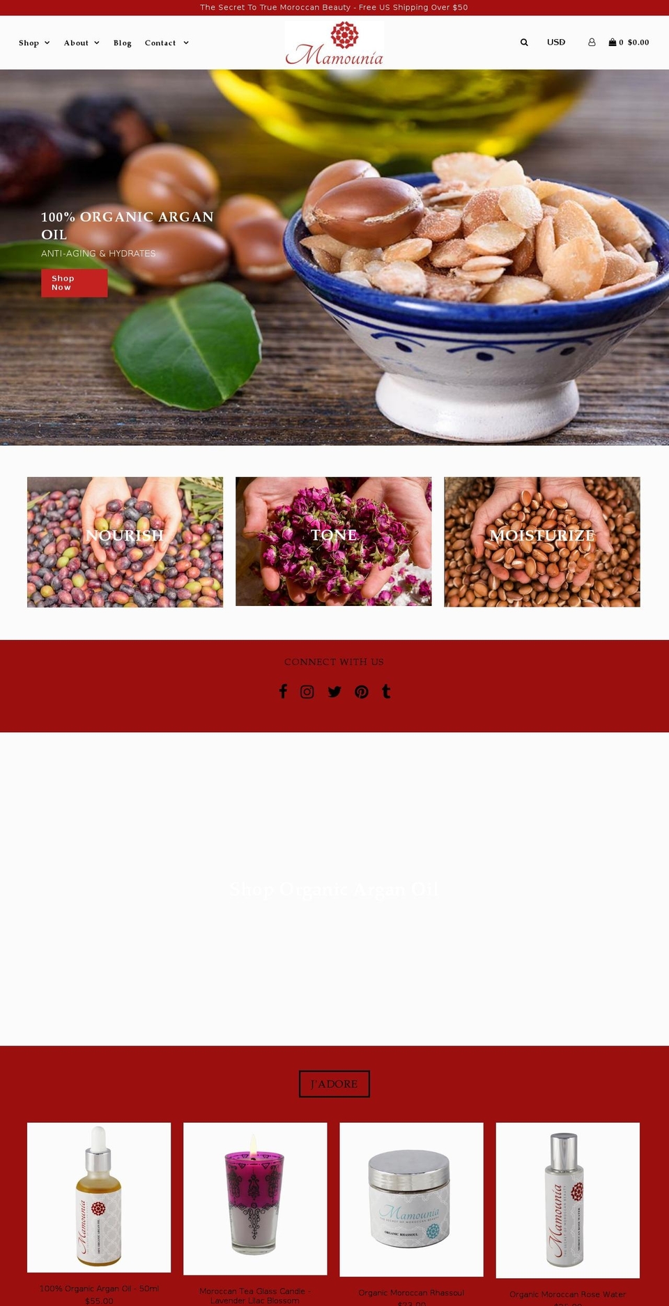 mamouniala.com — Shopify storefront screenshot