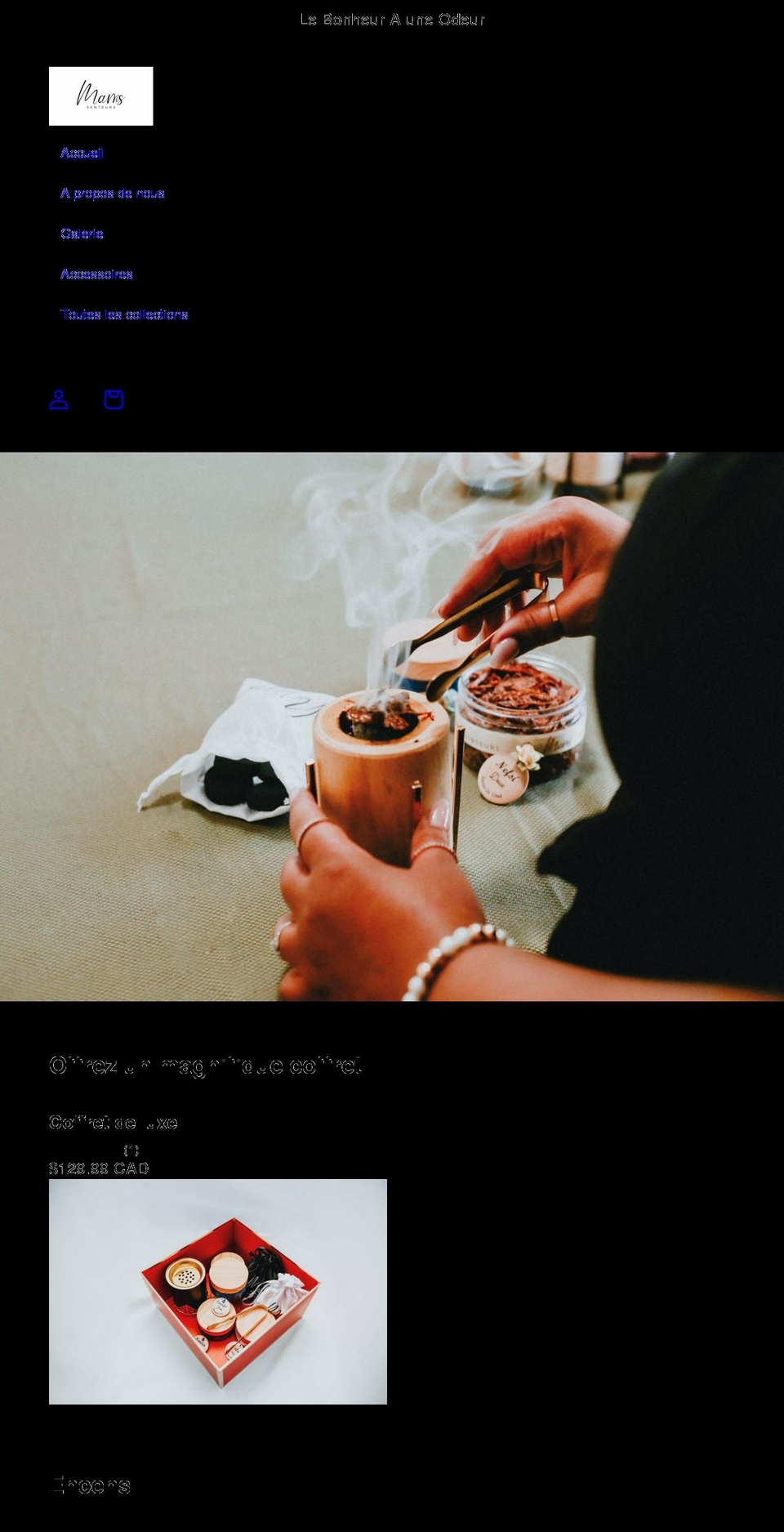 mamssenteurs.com shopify website screenshot