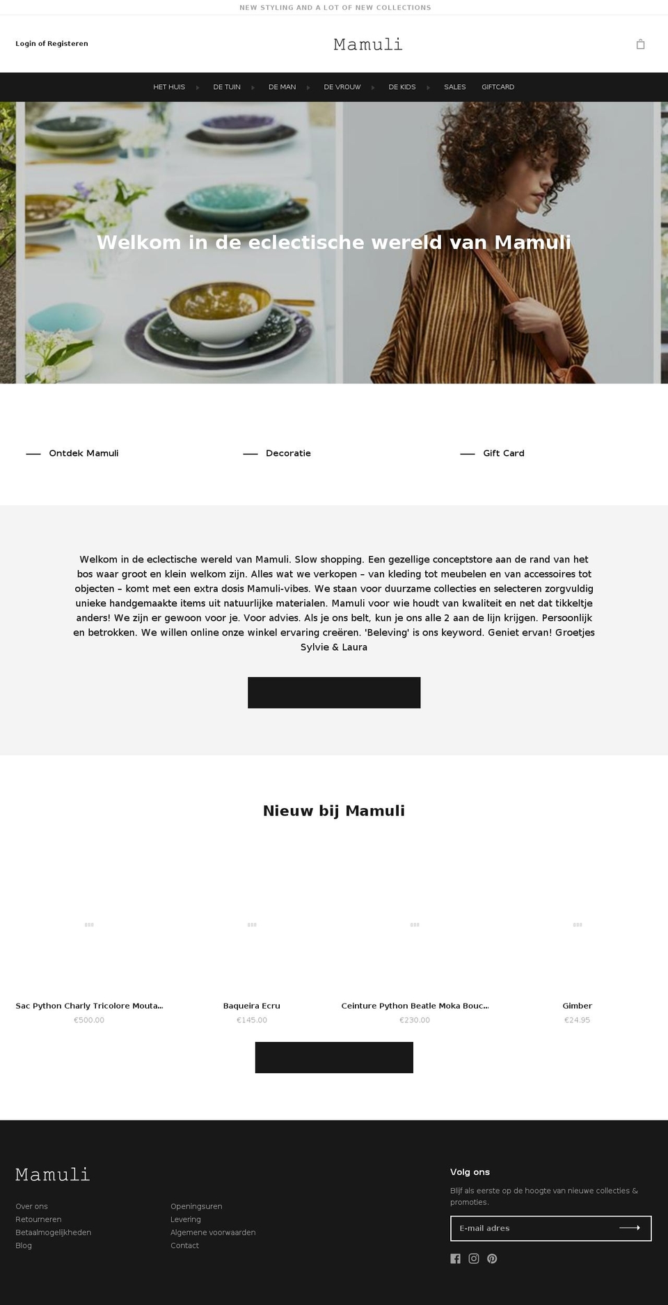 mamuli.store shopify website screenshot