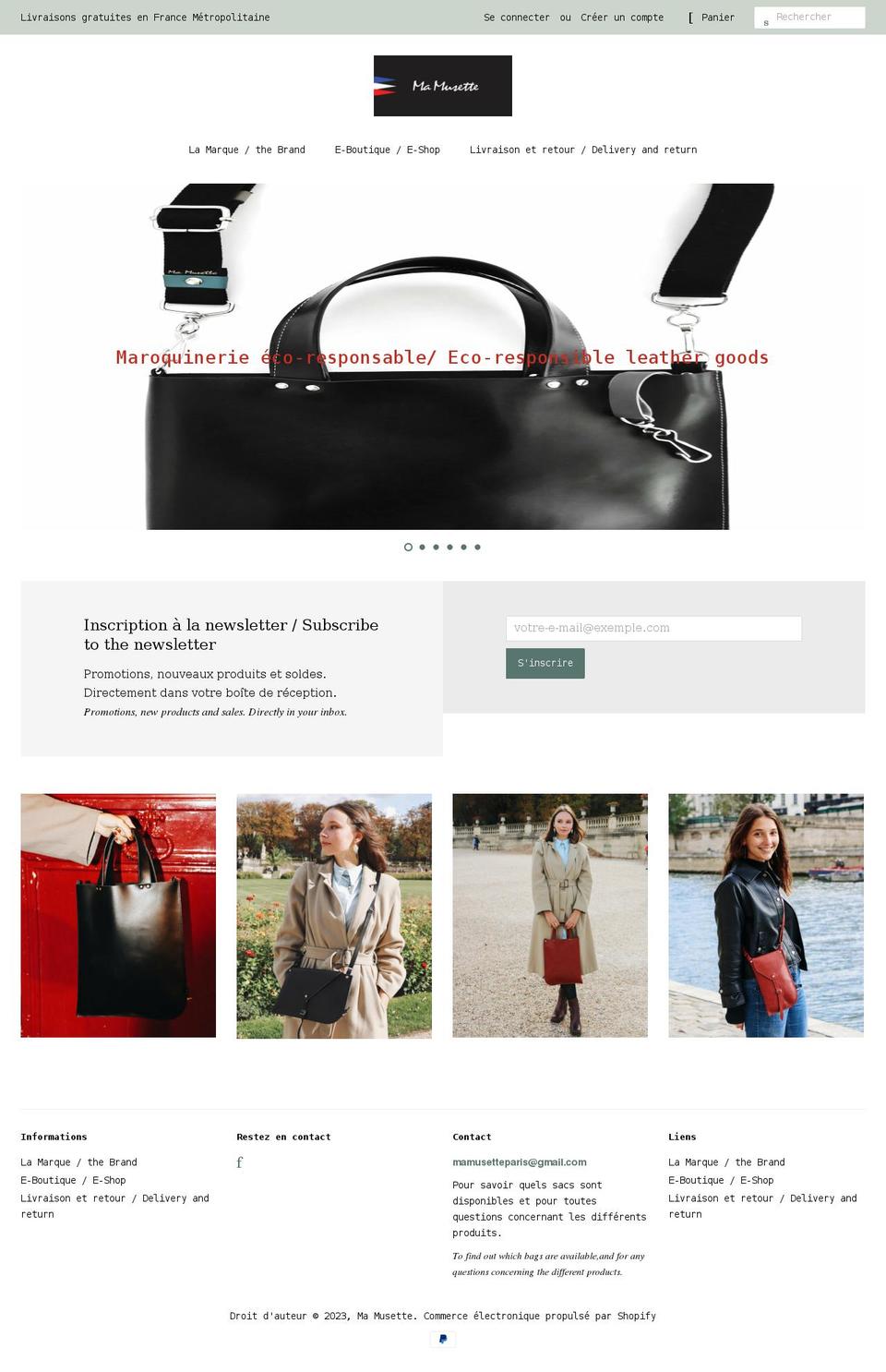 mamusette.net shopify website screenshot