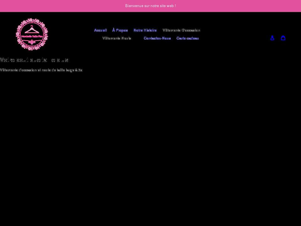 mamzelletailleplus.com shopify website screenshot