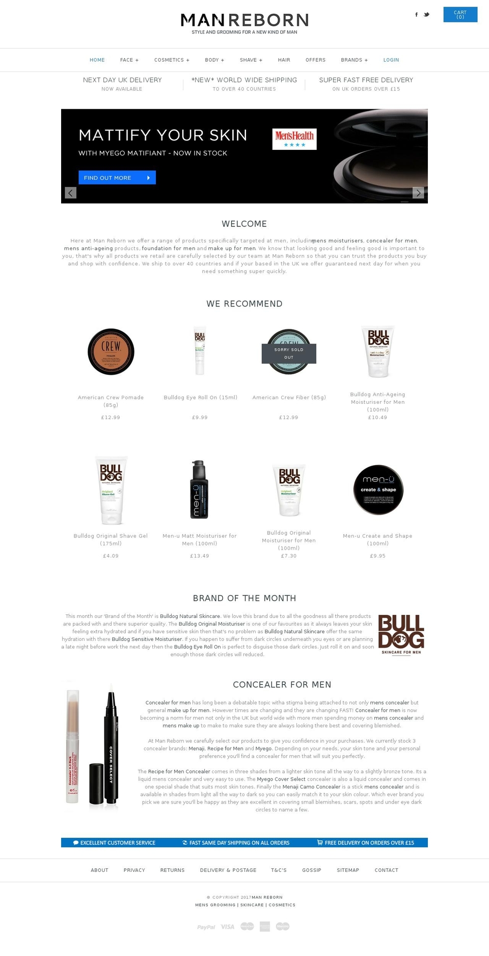 man-reborn.com shopify website screenshot