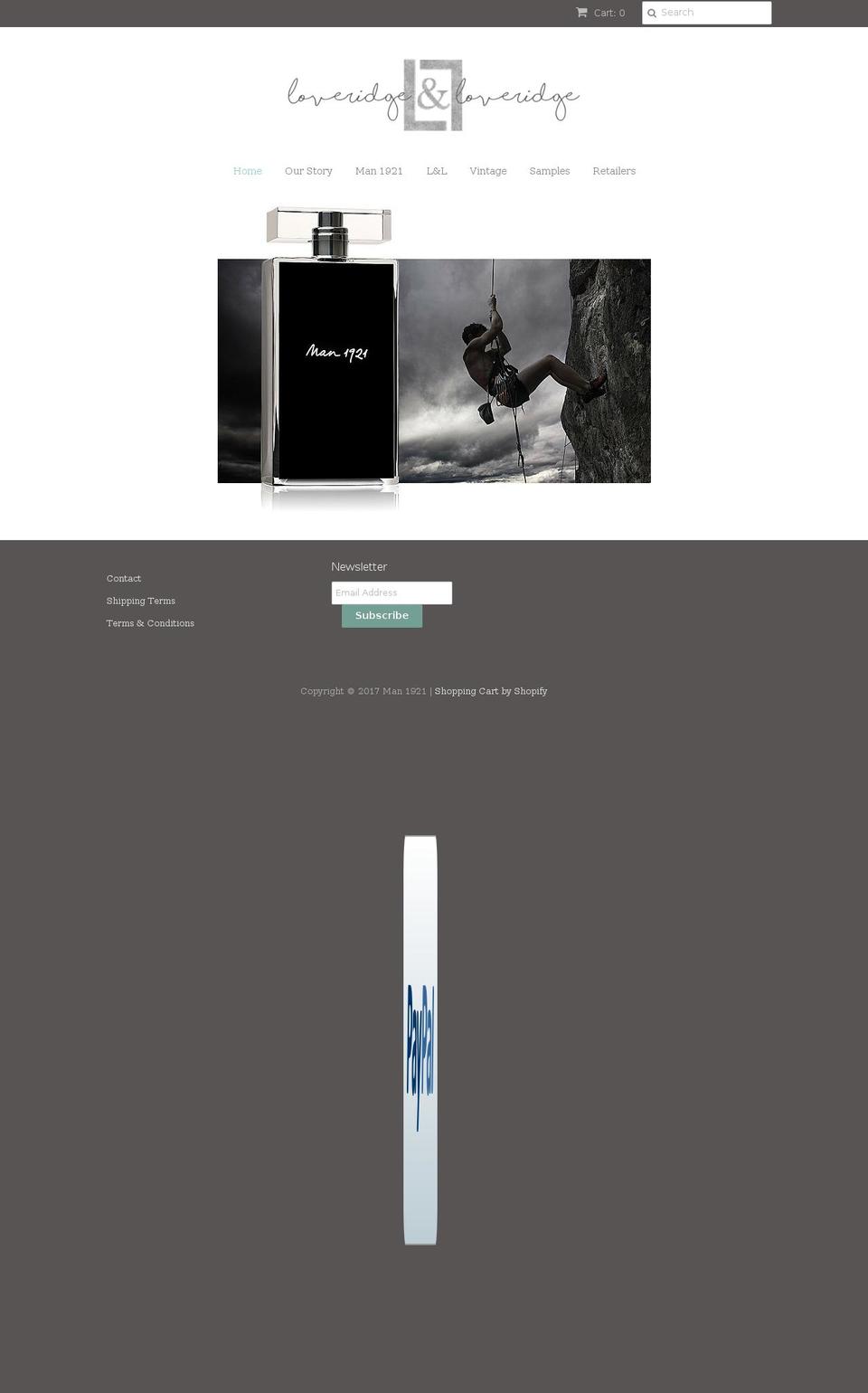 man1921.com shopify website screenshot