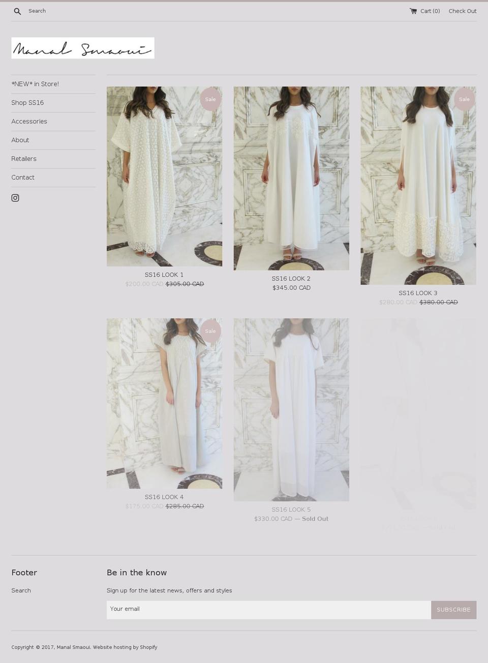 manalsmaoui.com shopify website screenshot