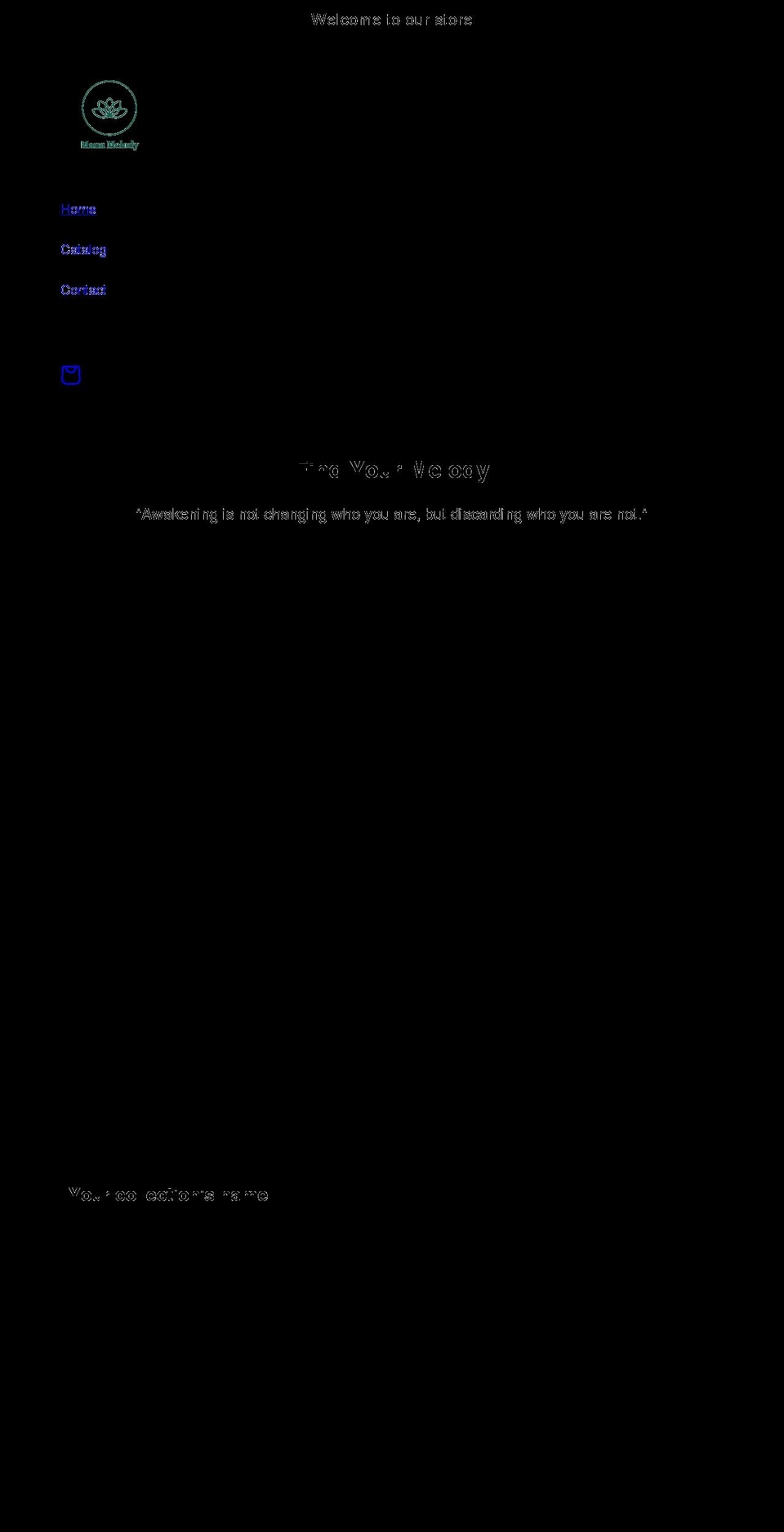 manamelody.com shopify website screenshot