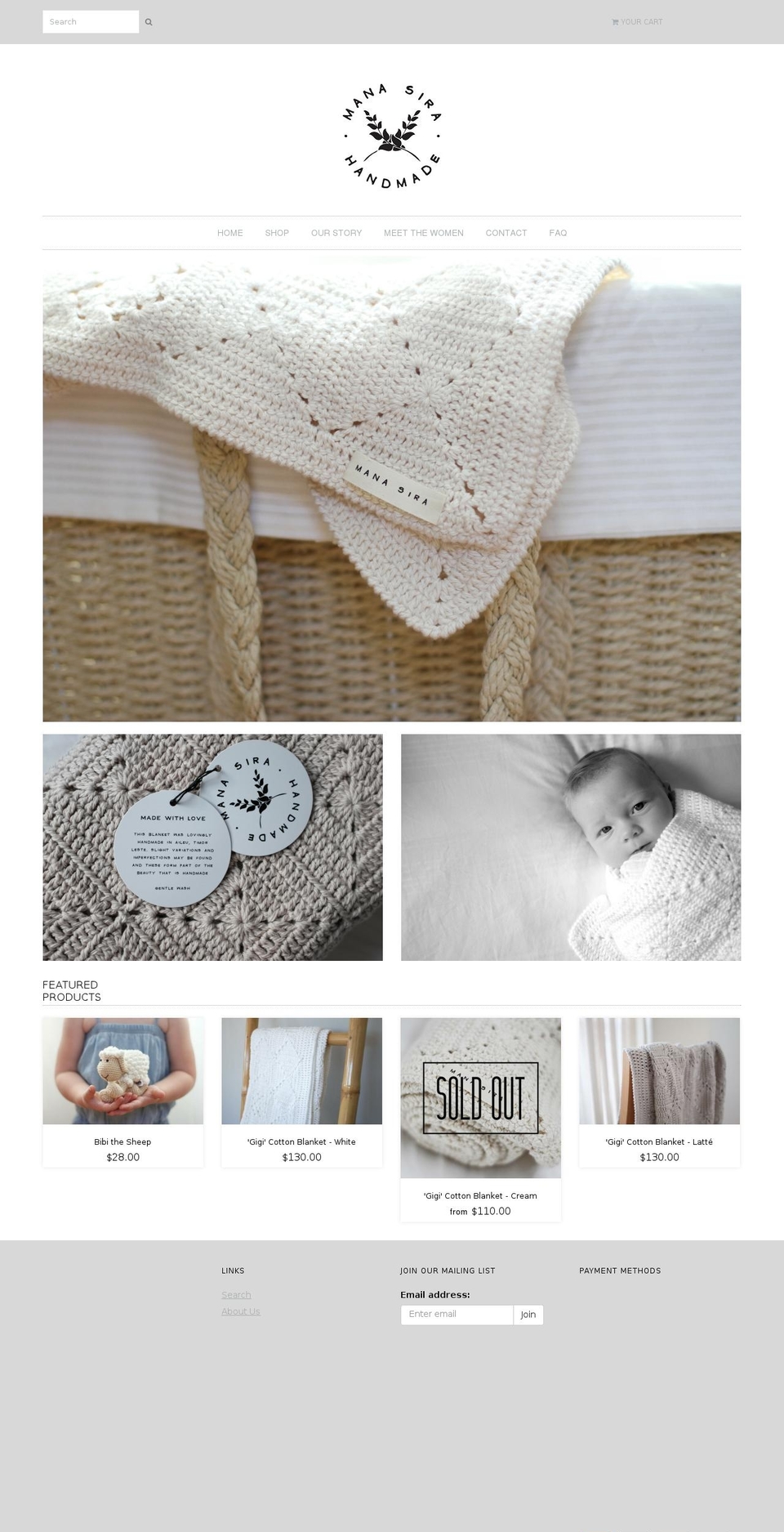 manasira.com shopify website screenshot