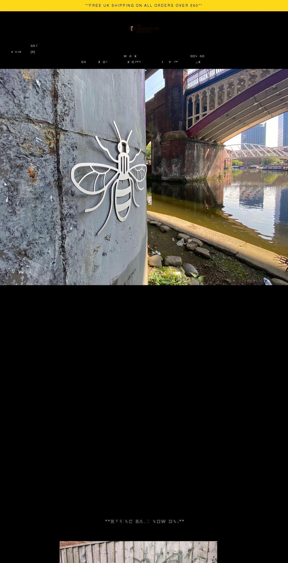 manchesterbee.co.uk shopify website screenshot