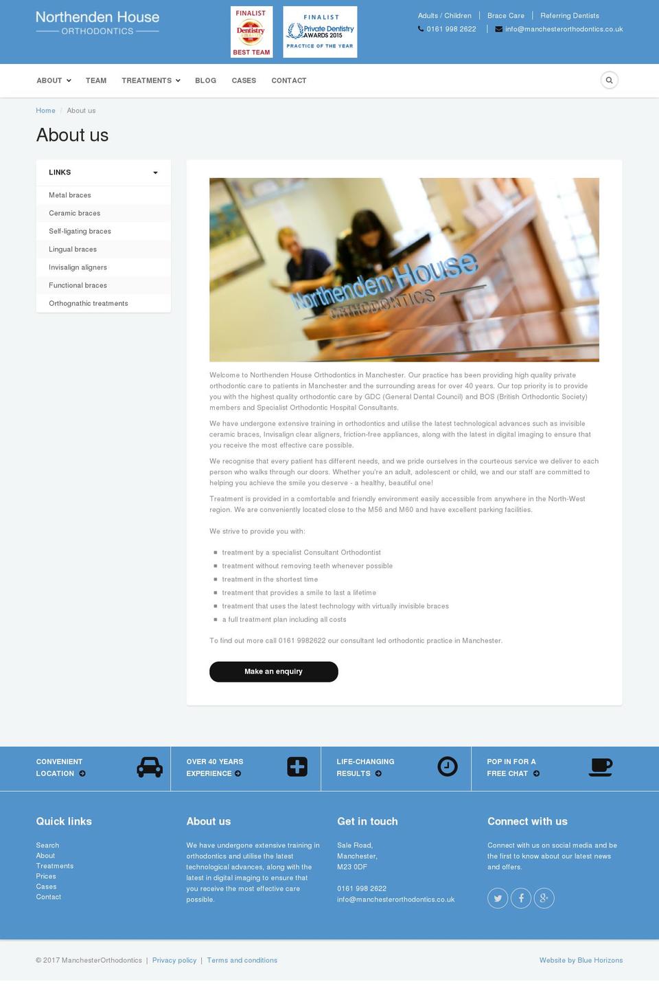 manchesterorthodontists.net shopify website screenshot