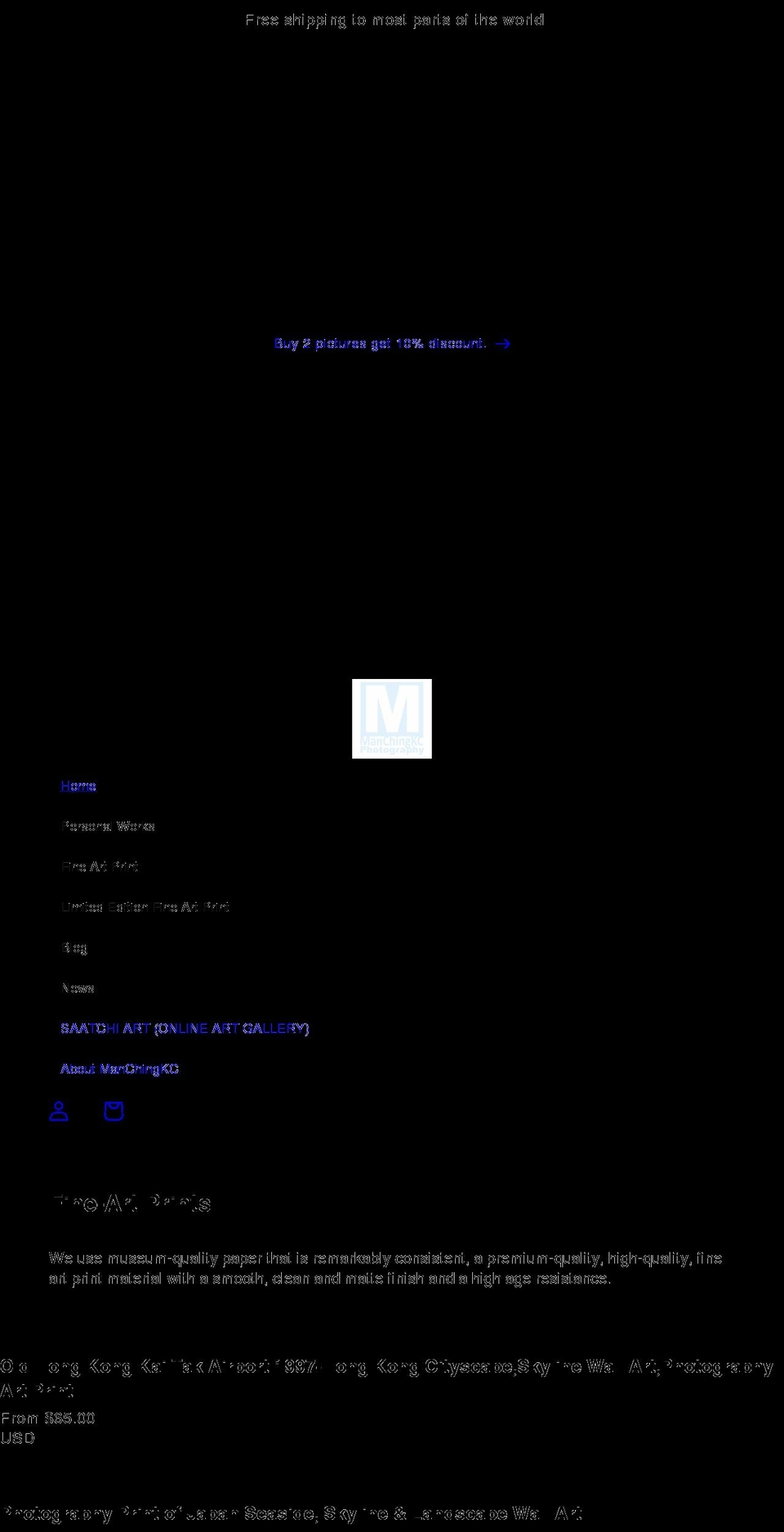 manchingkc.com shopify website screenshot
