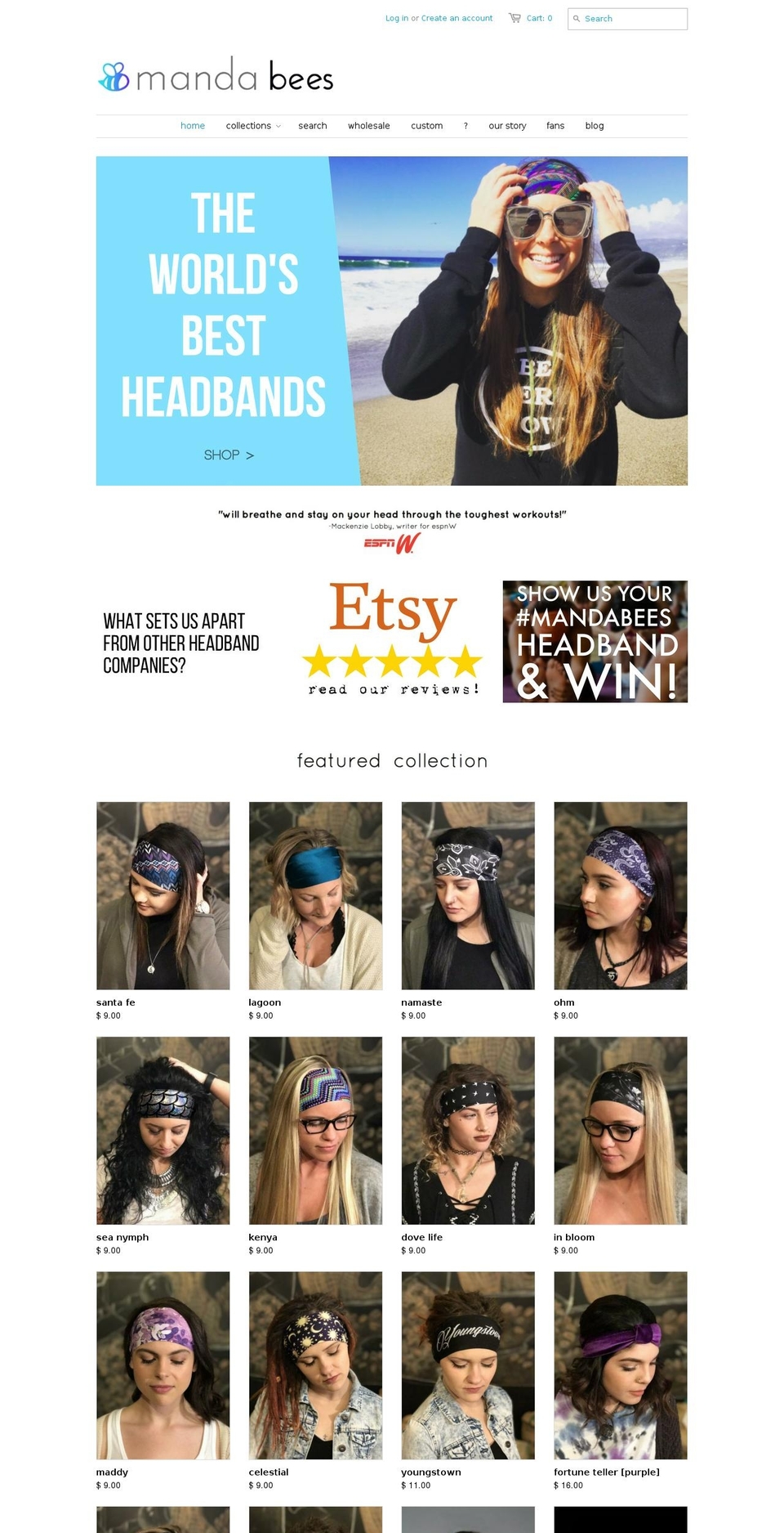 mandabees.com shopify website screenshot