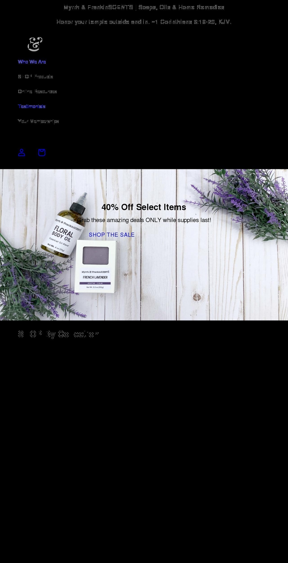 mandfscents.com shopify website screenshot