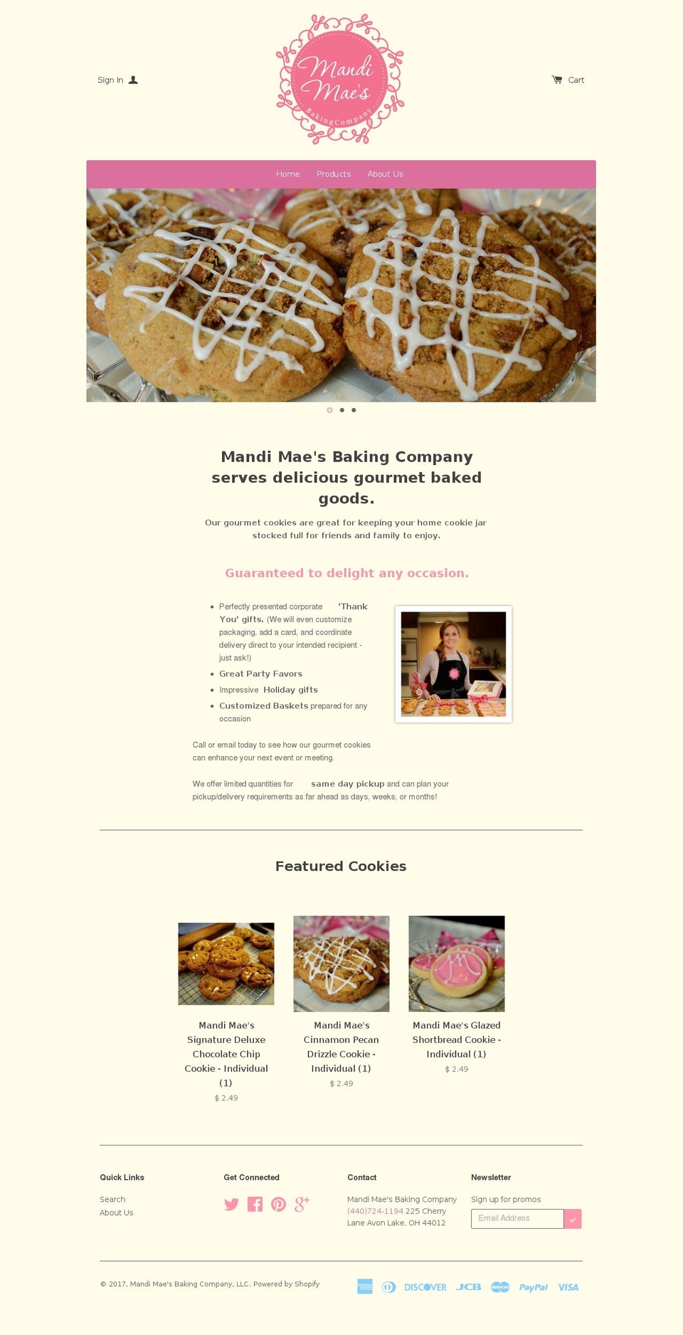 mandimaes.com shopify website screenshot