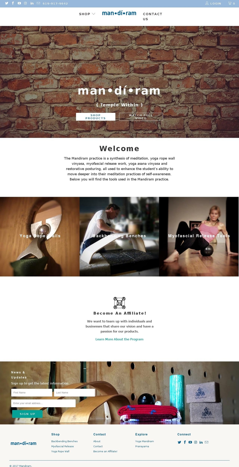 mandiram.com shopify website screenshot