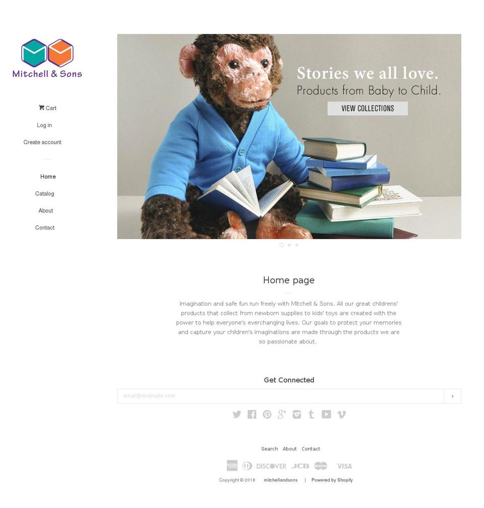 mandsfamily.com — Shopify storefront screenshot