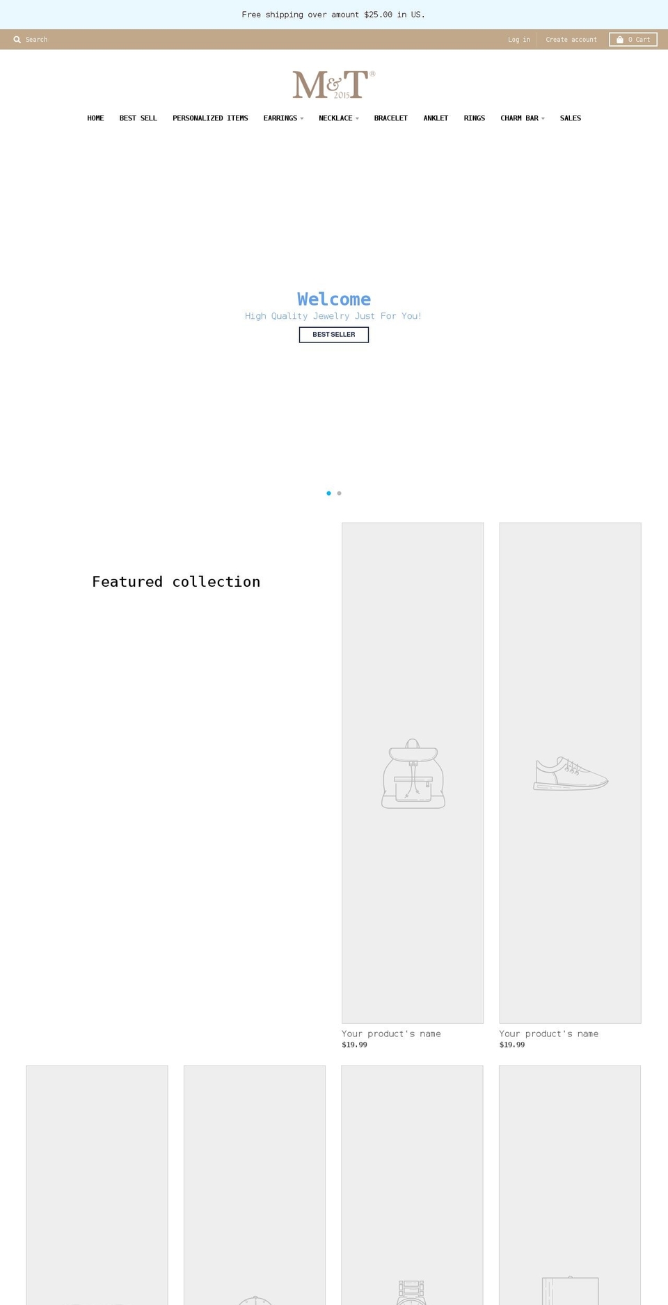 mandt2015.com shopify website screenshot