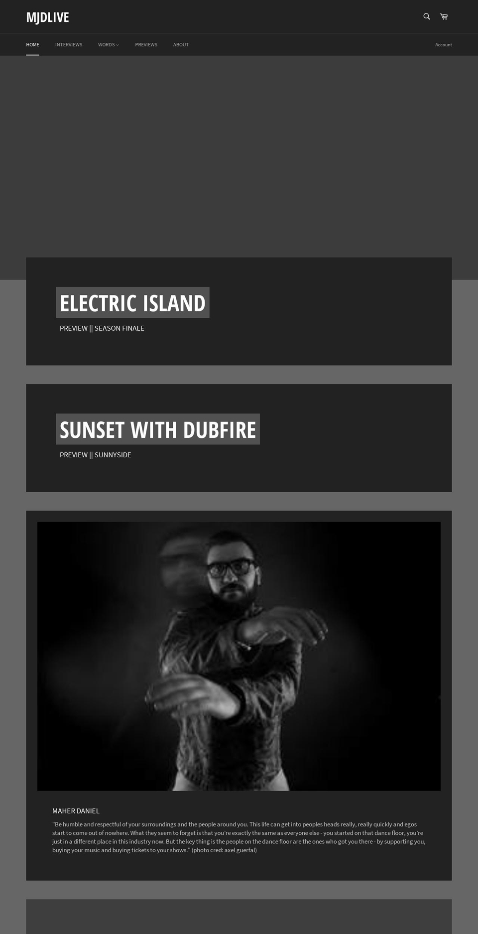 mandyjdaniels.com shopify website screenshot