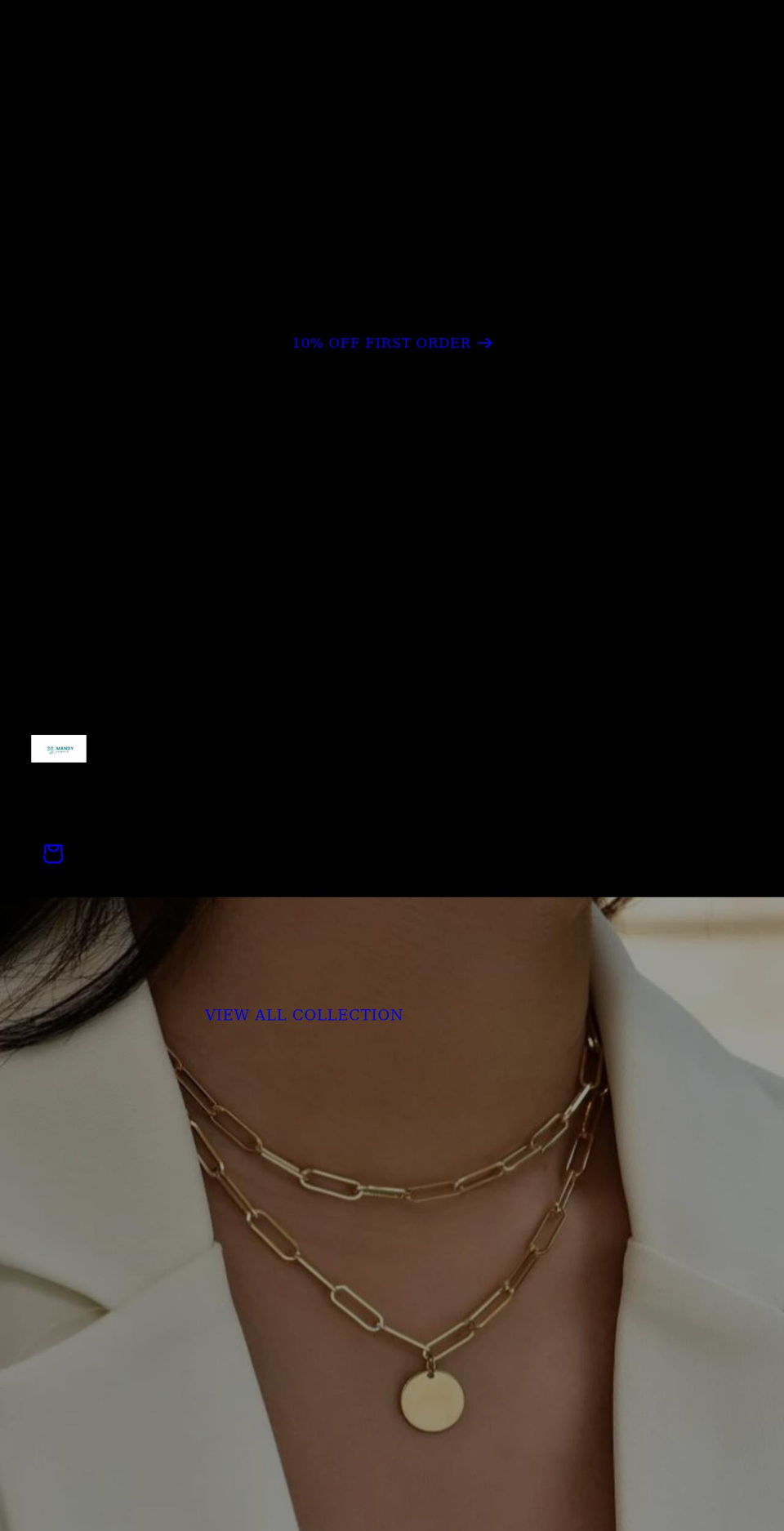 mandyjewel.com shopify website screenshot