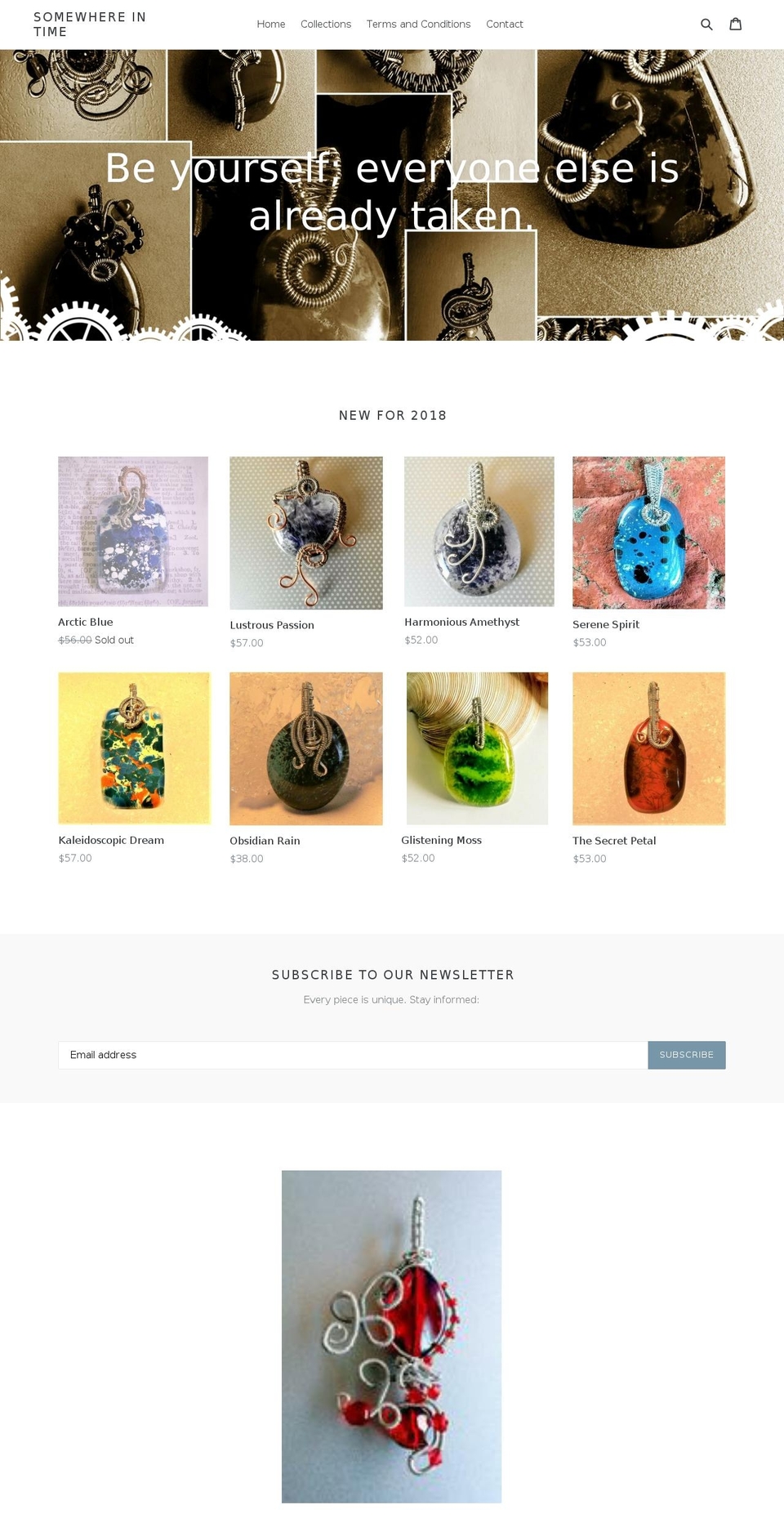 mandyturnerglass.com — Shopify storefront screenshot