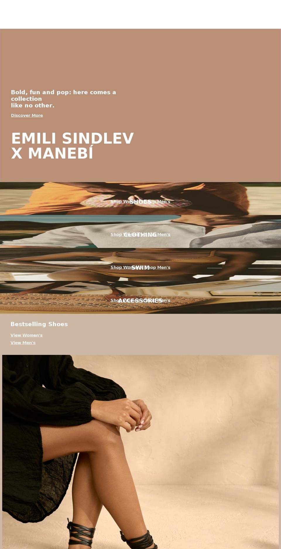 manebi.com shopify website screenshot