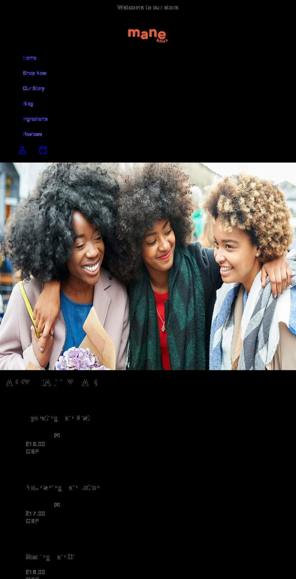 manebliss.com shopify website screenshot