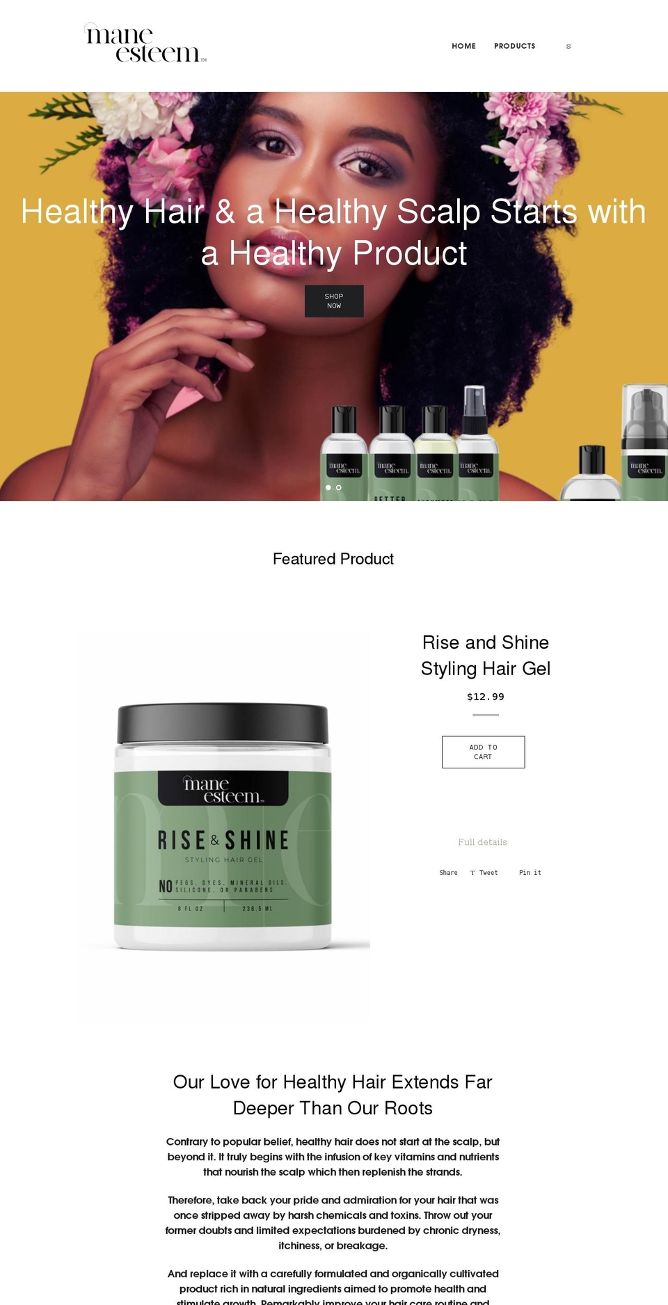 maneesteem.com shopify website screenshot