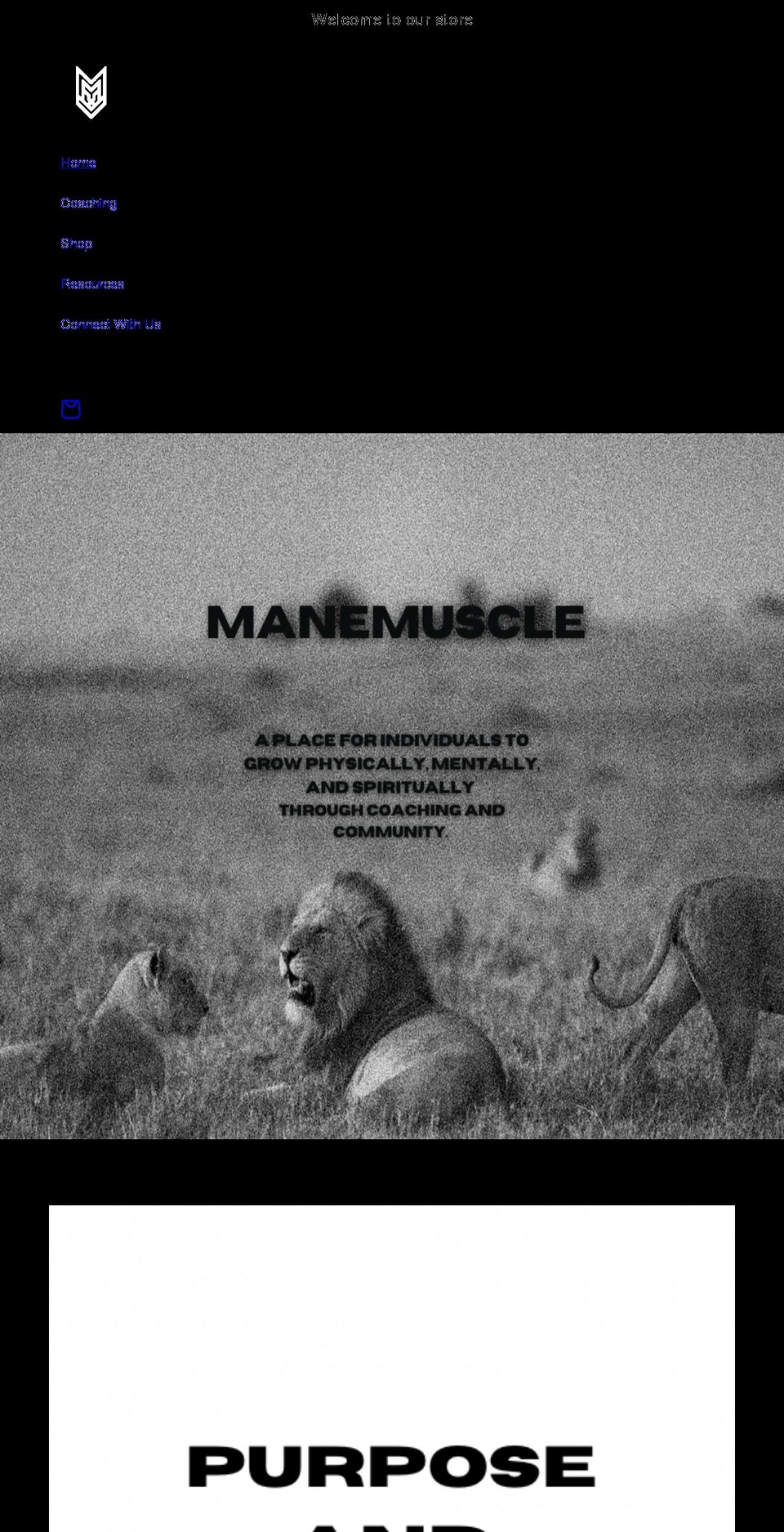 manemuscle.com shopify website screenshot