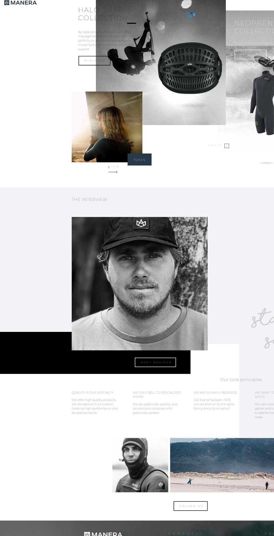 manera.co.uk shopify website screenshot