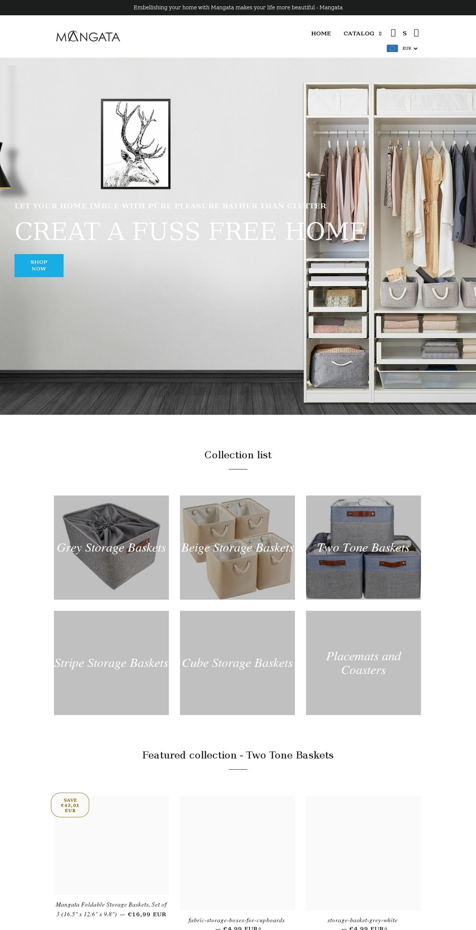 mangatadirect.com shopify website screenshot