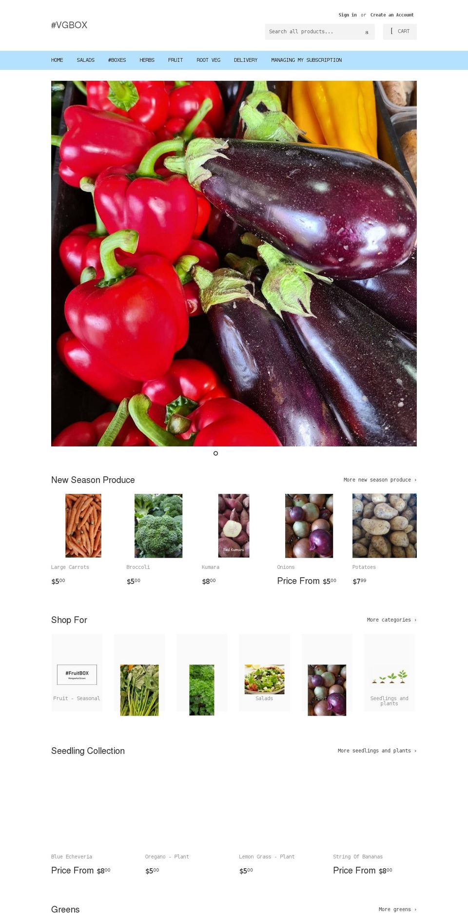 mangawhai-grown.com shopify website screenshot