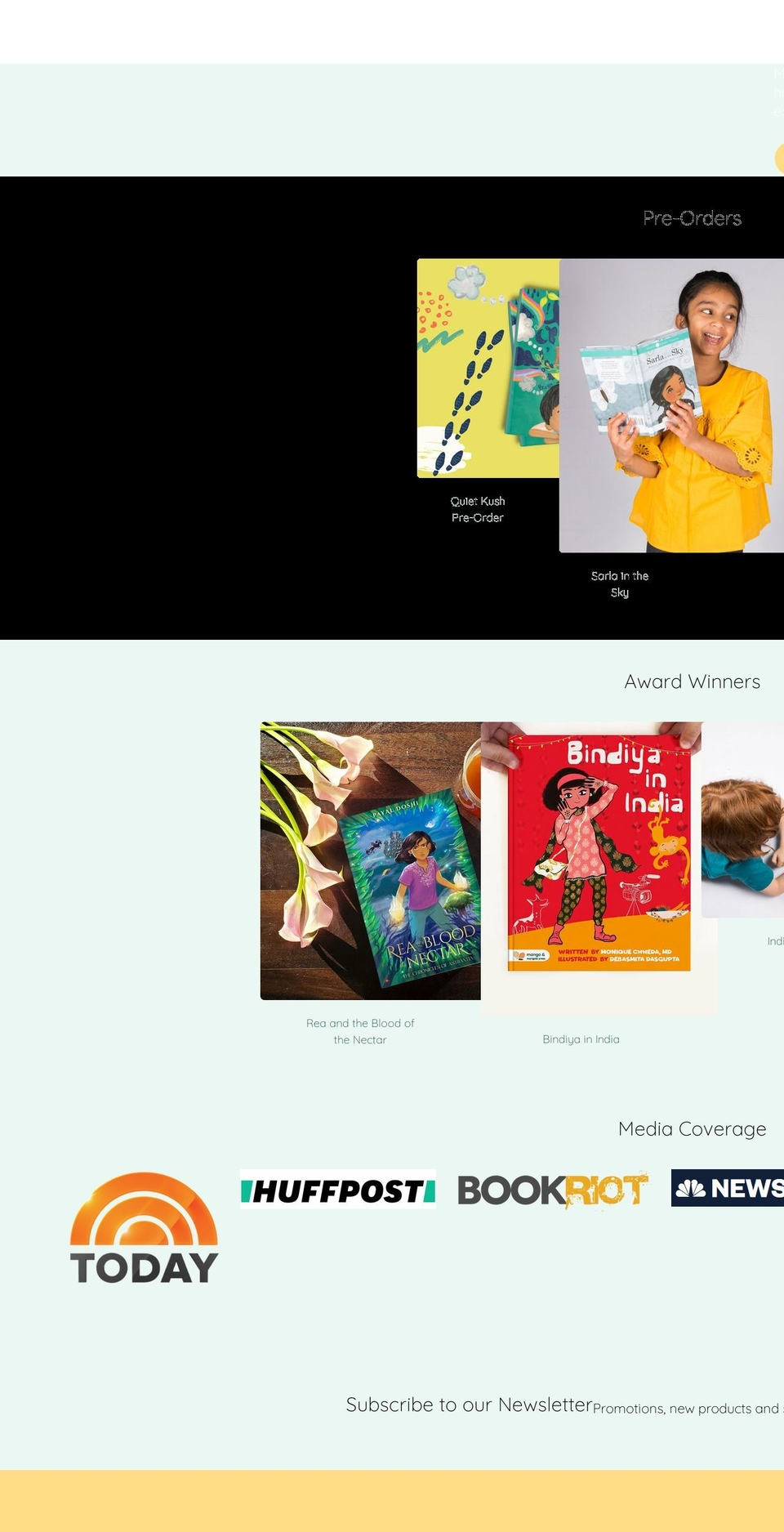 mangoandmarigoldpress.com shopify website screenshot