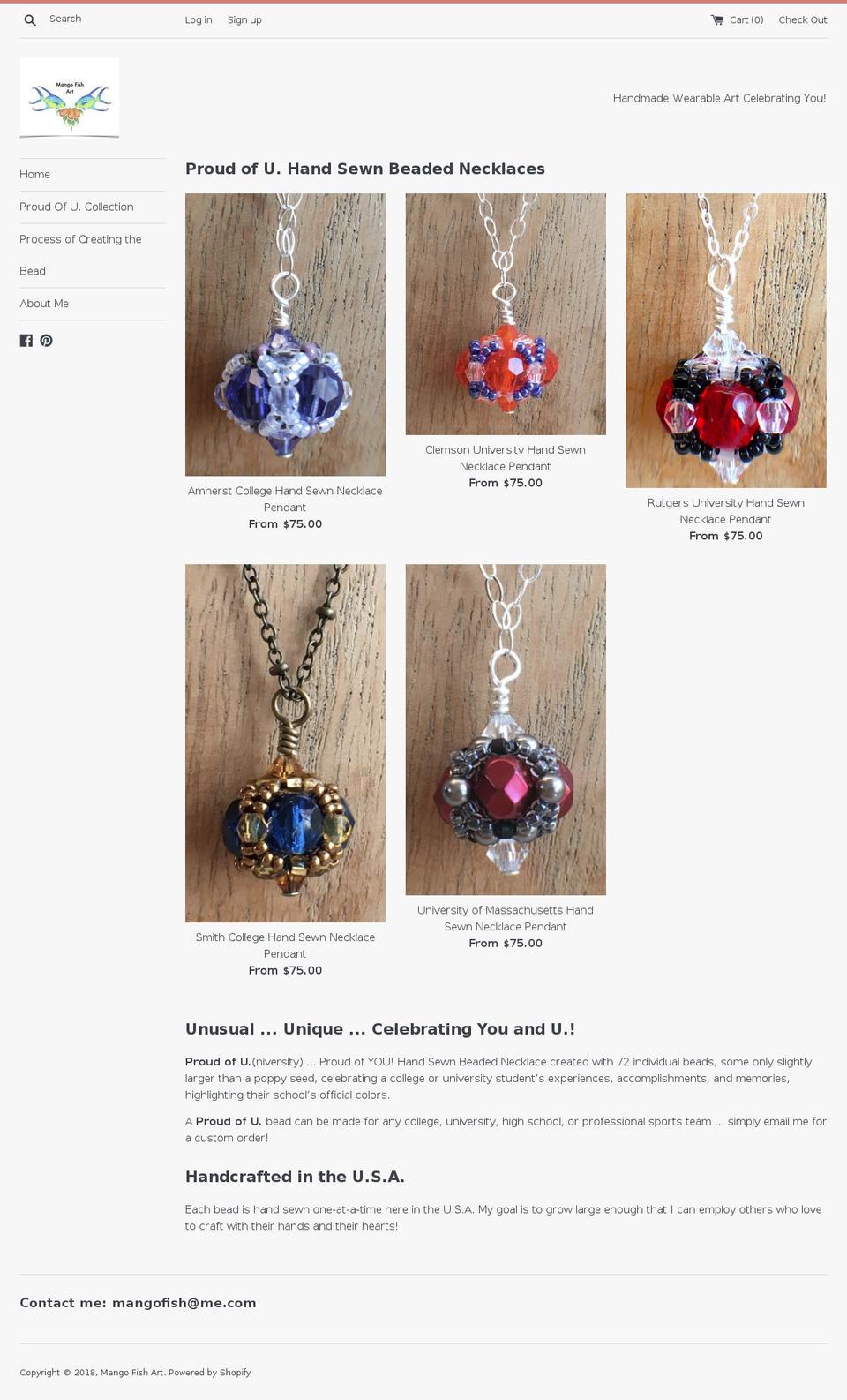 mangofishart.com — Shopify storefront screenshot