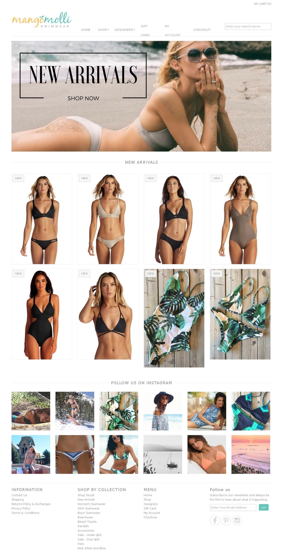 mangomolli.com shopify website screenshot