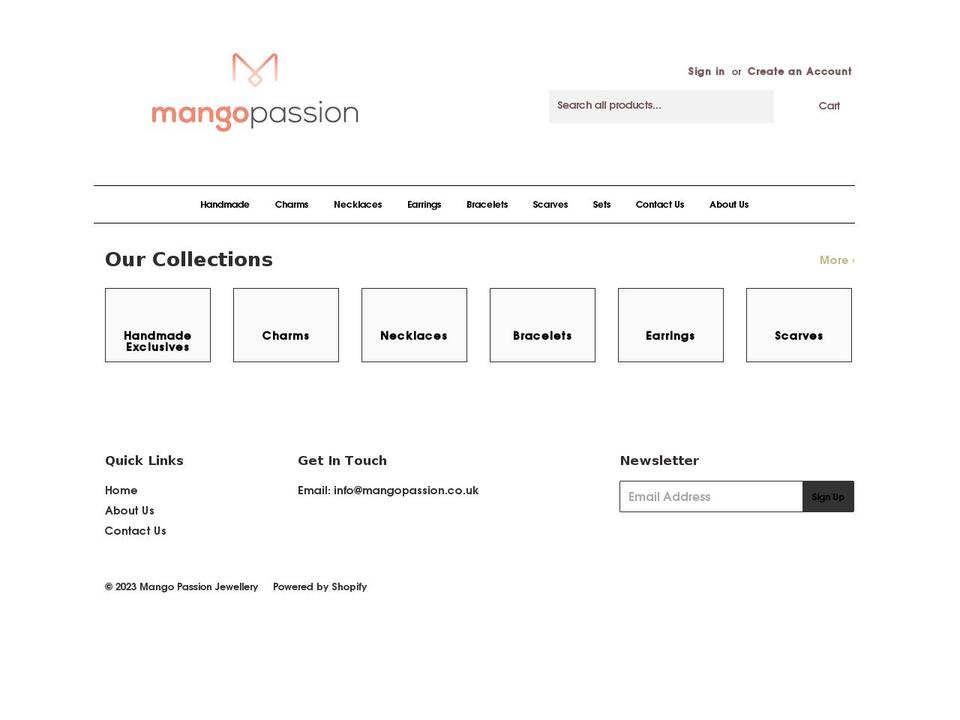 mangopassion.co.uk shopify website screenshot