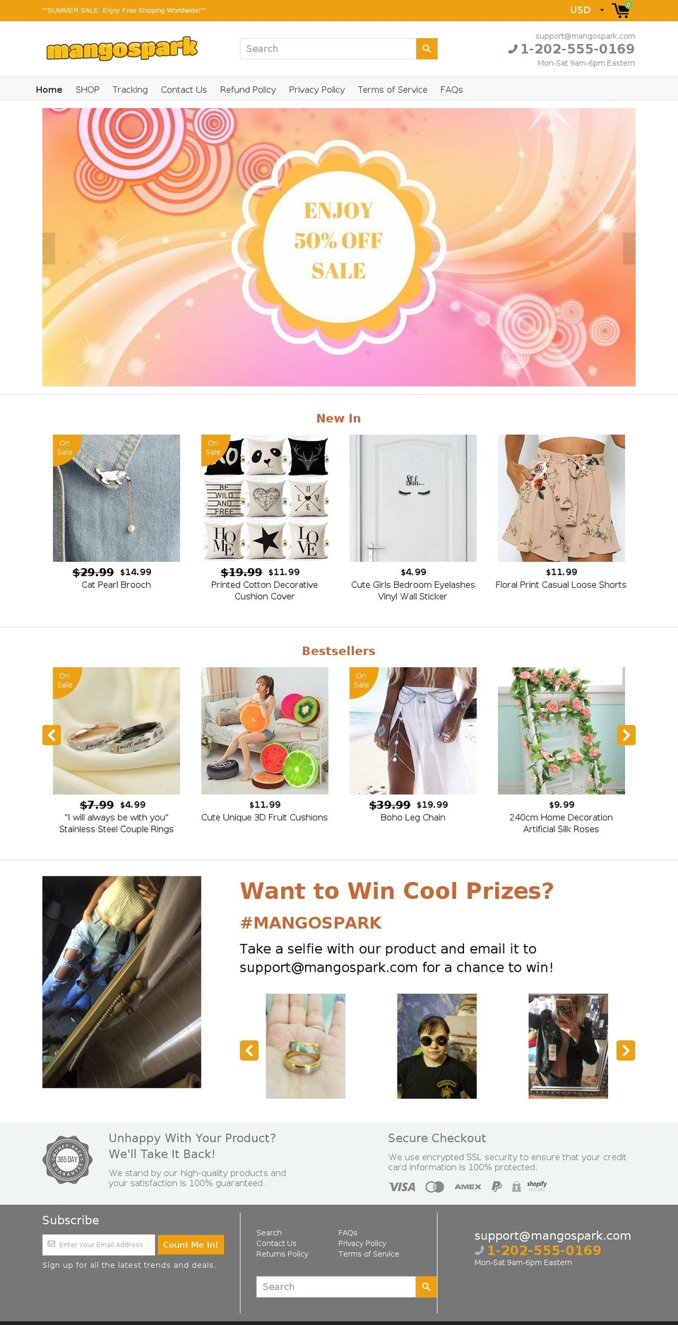 mangospark.com — Shopify storefront screenshot