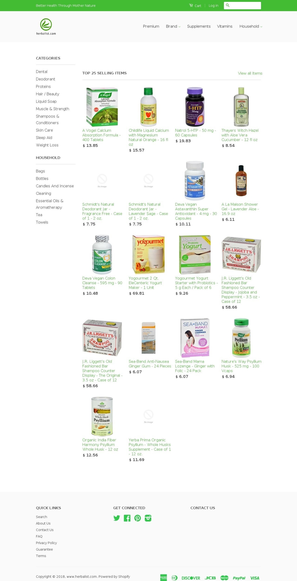 mangosteensoaps.com — Shopify storefront screenshot