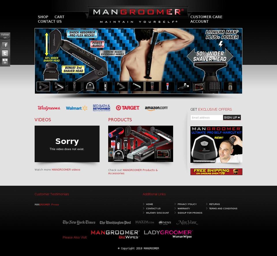 mangrooming.us shopify website screenshot