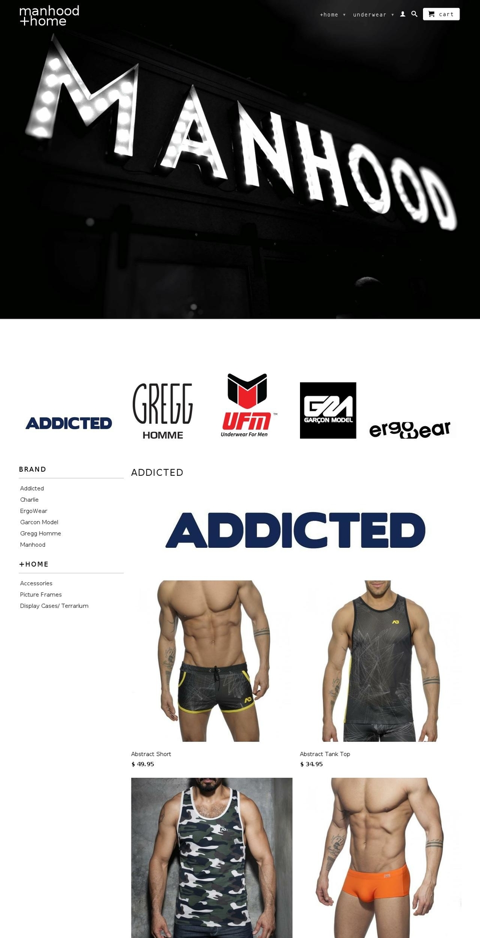 manhoodcolumbus.com — Shopify storefront screenshot