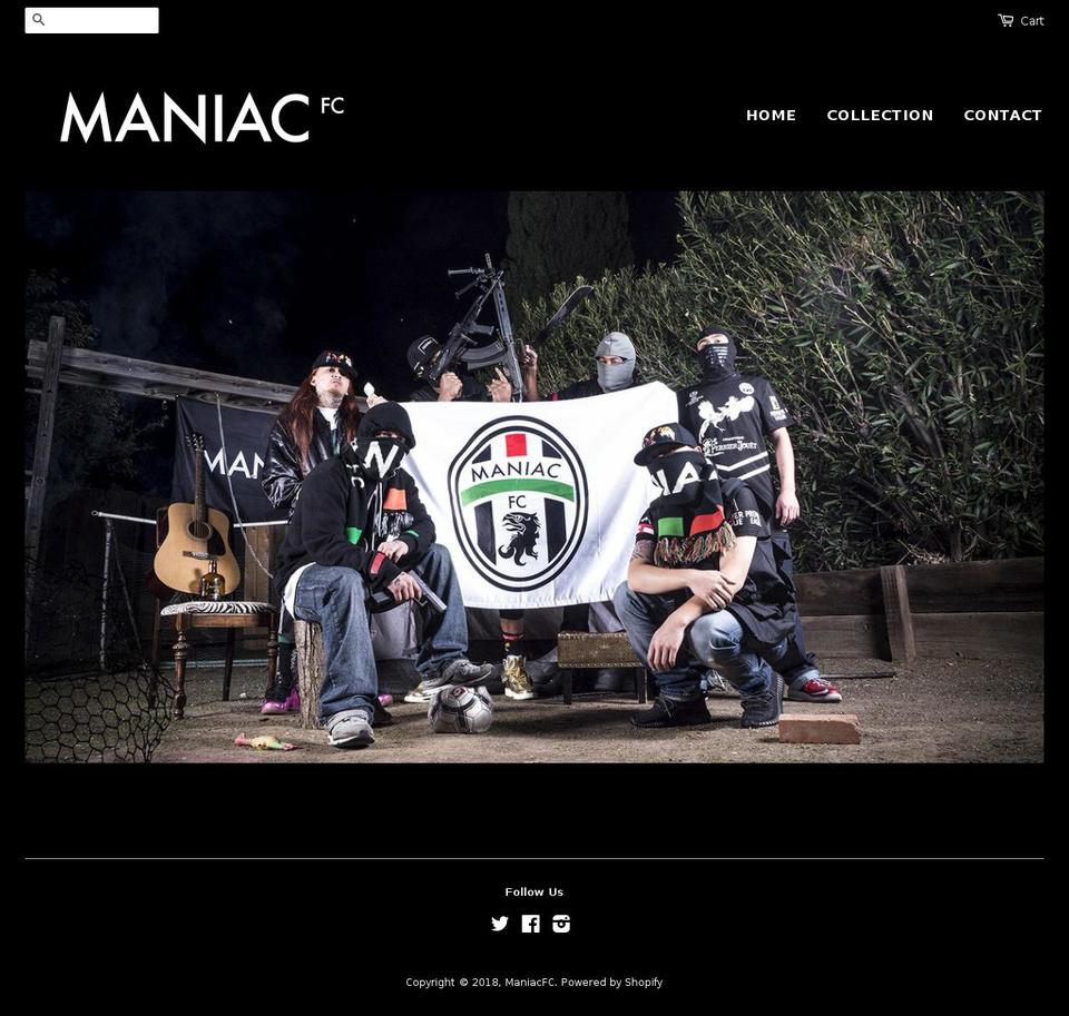 maniacfc.com — Shopify storefront screenshot