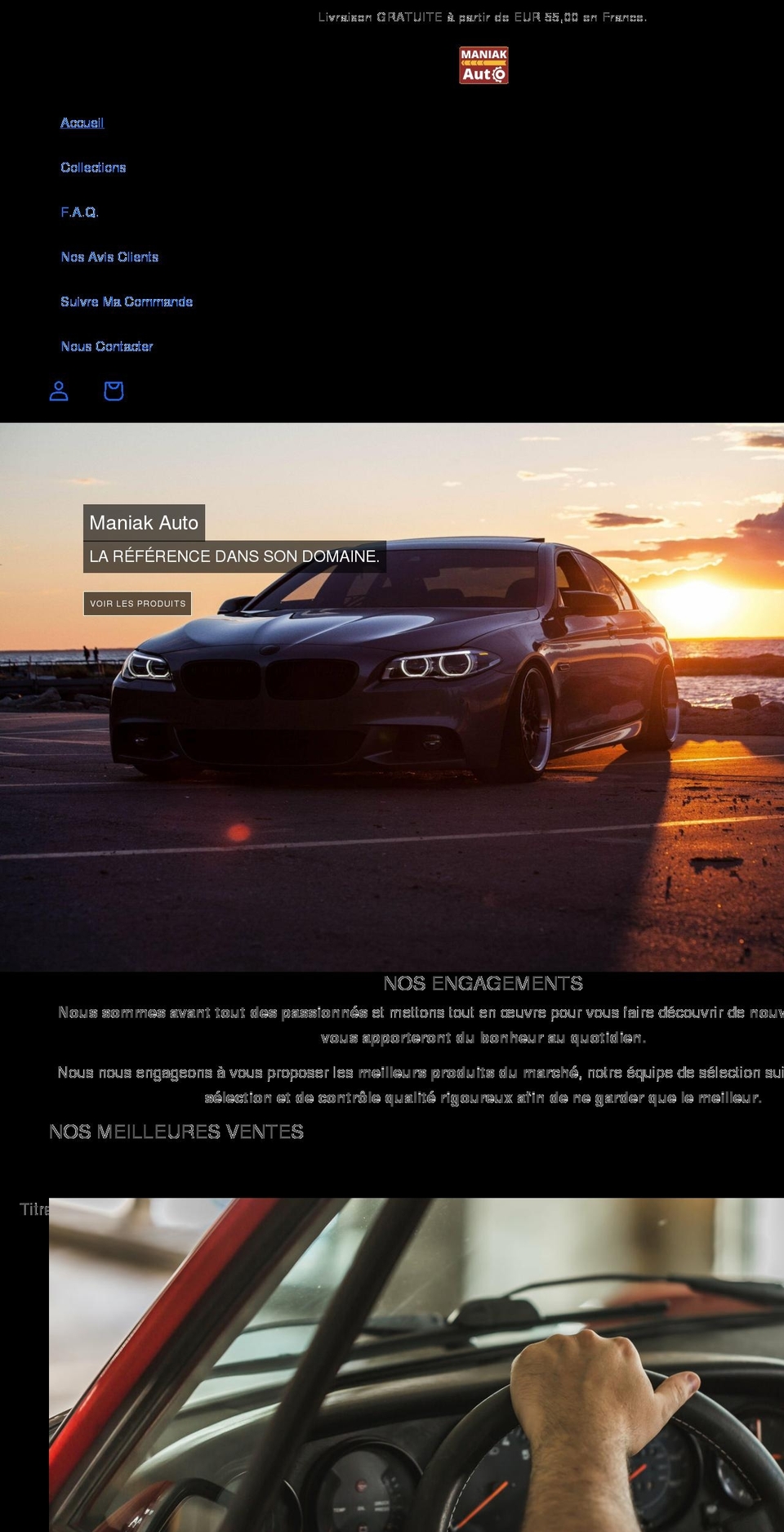 Enfin libre v Shopify theme site example maniak-auto.com