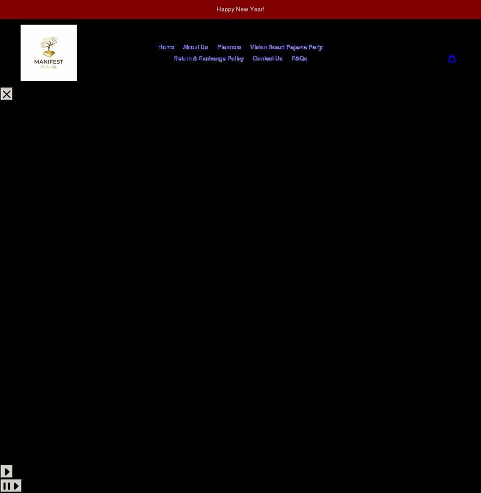 manifesturbestlife.com shopify website screenshot